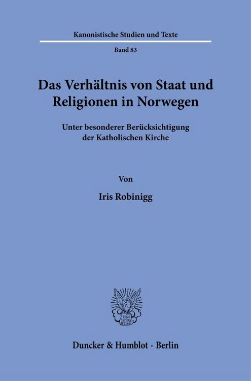 Produktbild: Das Verh&auml;ltnis von Staat und Religionen in Norwegen