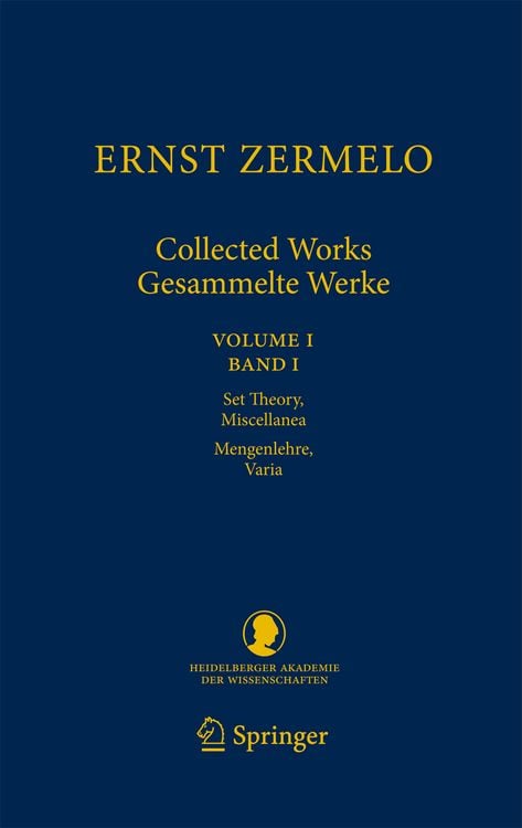 Produktbild: Ernst Zermelo - Collected Works/Gesammelte Werke