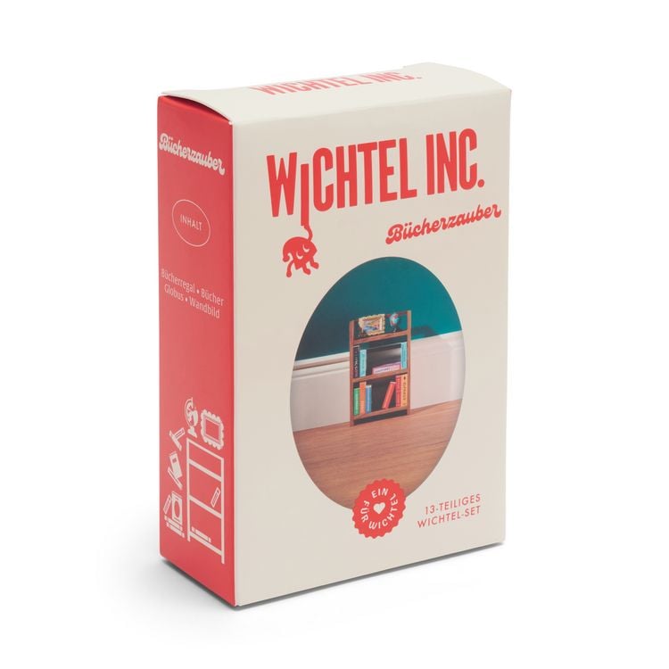 Produktbild: Wichtel Inc. Buchregal gro&szlig; mit B&uuml;chern
