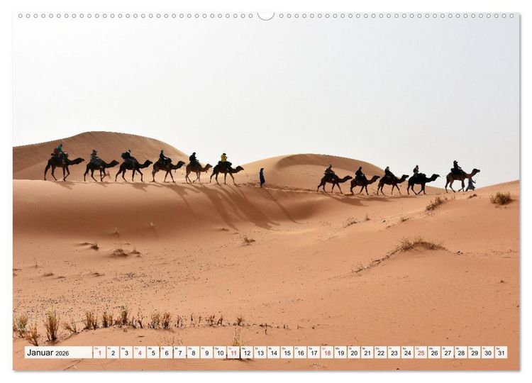Produktbild: Die SAHARA in Marokko, Faszinierende W&uuml;stenregionen (Wandkalender 2026 DIN A2 quer), CALVENDO Monatskalender