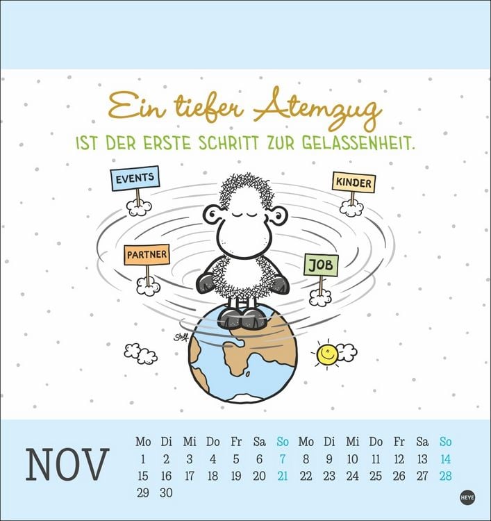 Produktbild: sheepworld Postkartenkalender 2027