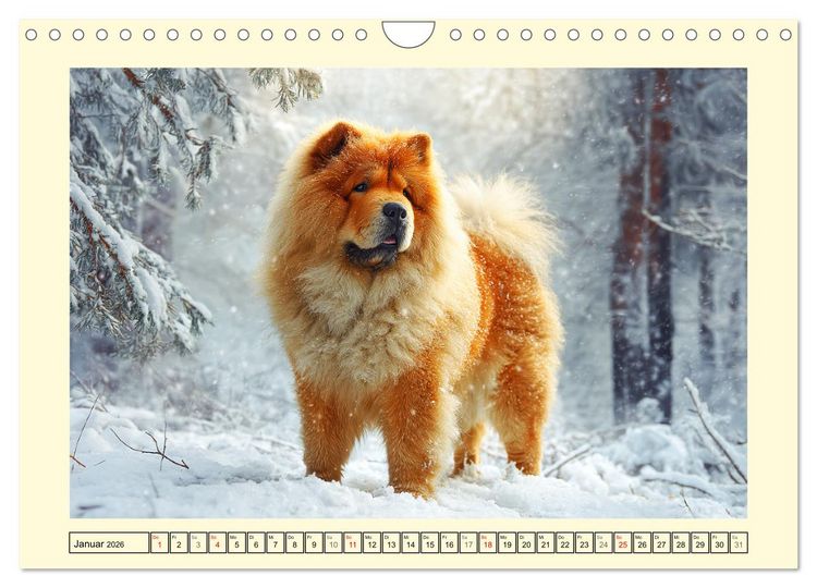 Produktbild: Chow Chow Momente. Fellpoesie aus dem Reich der Mitte (Wandkalender 2026 DIN A4 quer), CALVENDO Monatskalender