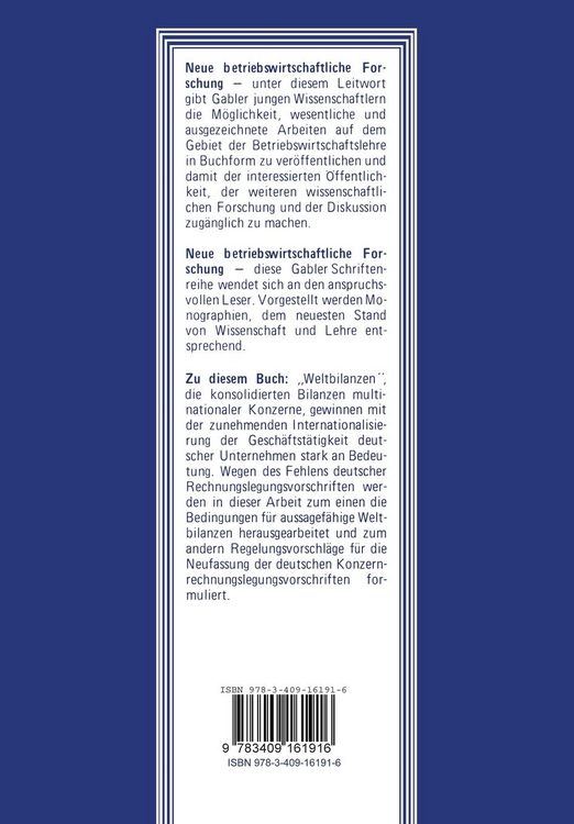 Produktbild: Weltbilanzen
