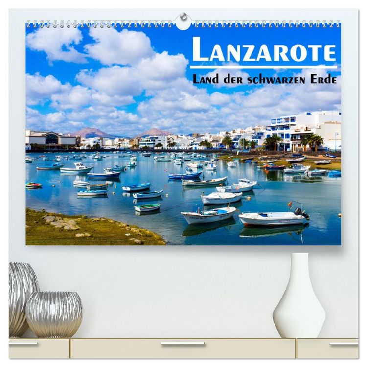 Produktbild: Lanzarote - Land der schwarzen Erde (hochwertiger Premium Wandkalender 2026 DIN A2 quer), Kunstdruck in Hochglanz