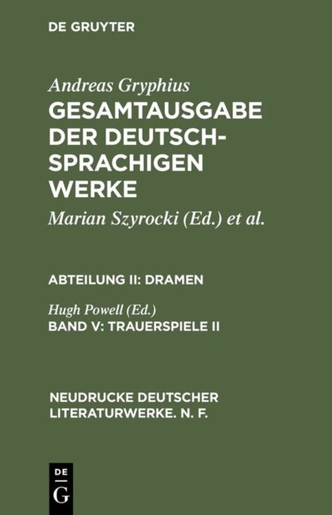 Produktbild: Trauerspiele II