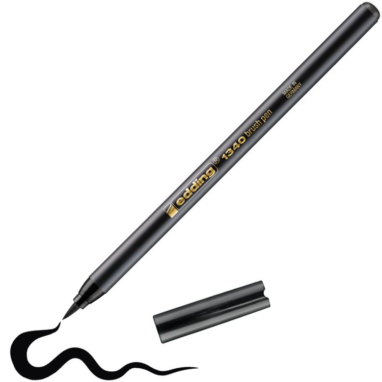 Produktbild: edding 1340 Pinselstift schwarz
