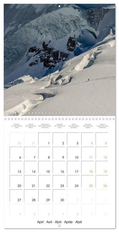 Produktbild: Paysages du Mont-Blanc (Calendrier mural carr&eacute; 2026 30x30 cm) Calendrier double avec une page pour vos prises de notes