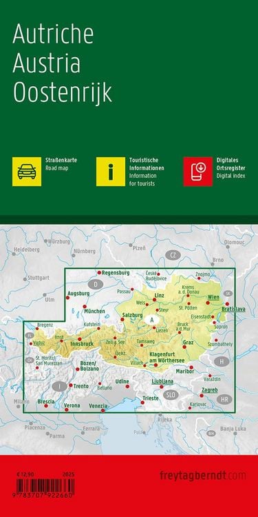 Produktbild: freytag & berndt Stra&szlig;enkarte &Ouml;sterreich 1:500.000