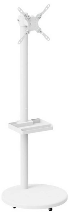 Produktbild: Reflecta TV Stand 43P-2020T wei&szlig; TV-Standfu&szlig; 43,2 cm (17") - 109,2 cm (43") Neigbar, Schwenkbar, Rotierbar, H&ouml;henverstellbar Ger&auml;teablage