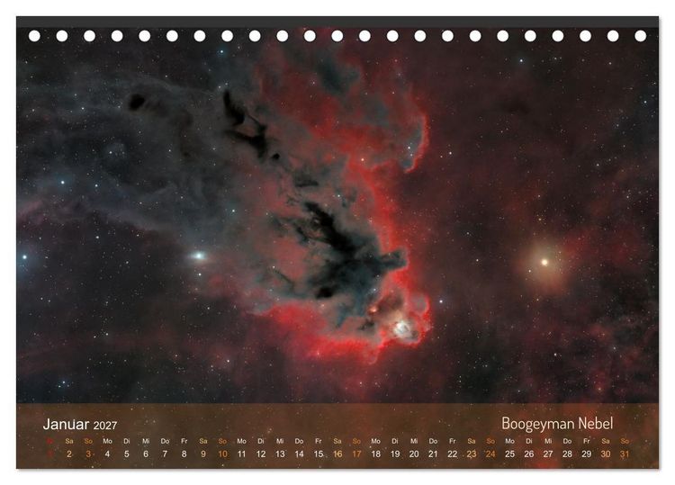 Produktbild: Deep Sky Kalender (Tischkalender 2027 DIN A5 quer), CALVENDO Monatskalender