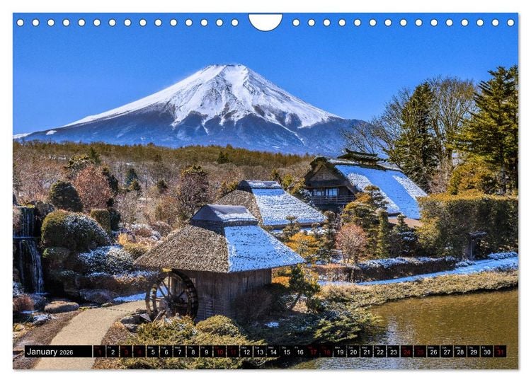 Produktbild: Japan - between tradition and modernity (Wall Calendar 2026 DIN A4 landscape), CALVENDO 12 Month Wall Calendar