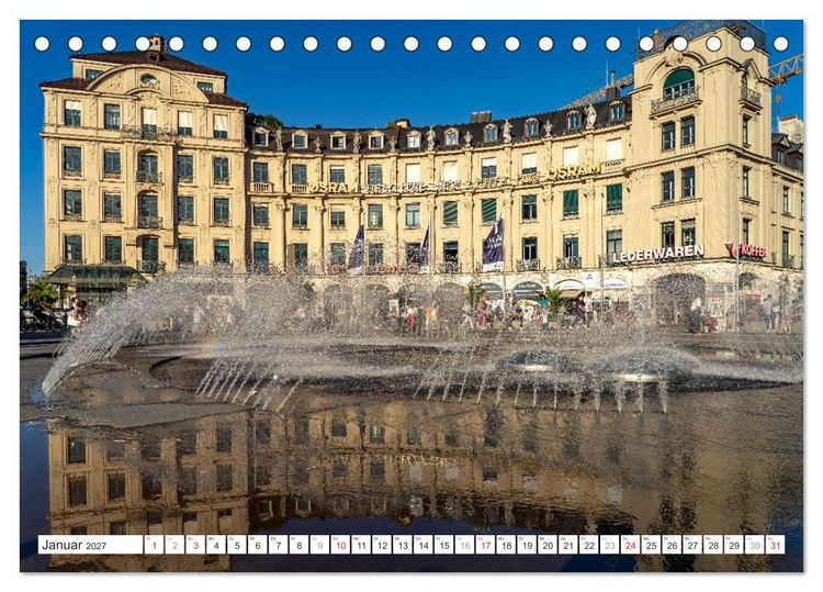 Produktbild: Bayerns Hauptstadt: M&uuml;nchen (Tischkalender 2027 DIN A5 quer), CALVENDO Monatskalender