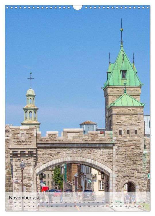 Produktbild: Kanada Quebec - Historisches Quebec (Wandkalender 2026 DIN A3 hoch), CALVENDO Monatskalender