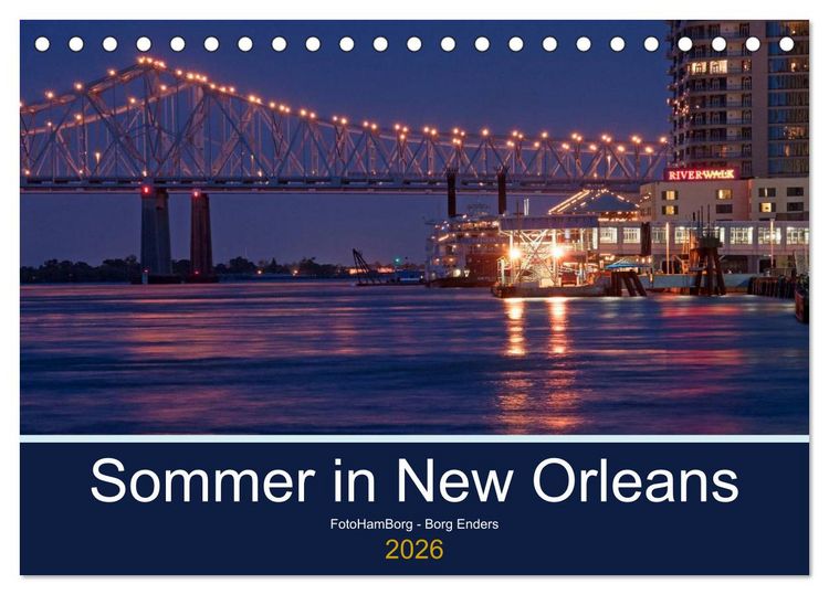 Produktbild: Sommer in New Orleans (Tischkalender 2026 DIN A5 quer), CALVENDO Monatskalender