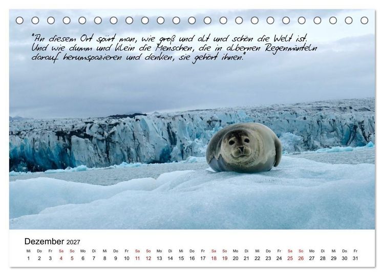 Produktbild: Islandherzen (Tischkalender 2027 DIN A5 quer), CALVENDO Monatskalender
