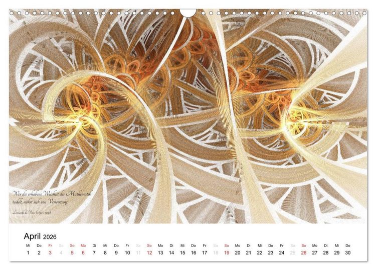 Produktbild: Mathematik - Grafiken und Zitate 2026 (Wandkalender 2026 DIN A3 quer), CALVENDO Monatskalender