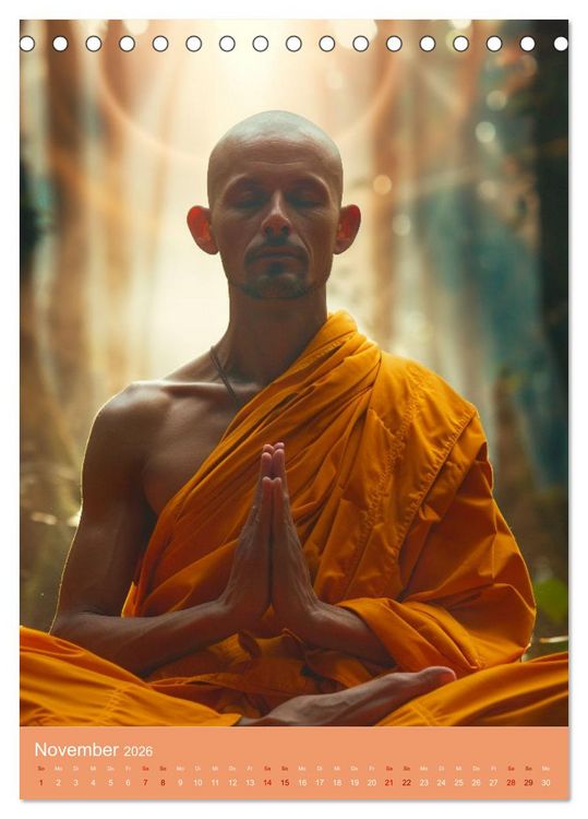 Produktbild: Meditative Stille (Tischkalender 2026 DIN A5 hoch), CALVENDO Monatskalender