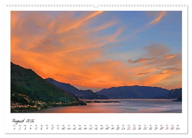 Produktbild: Der sch&ouml;ne Norden des Lago di Como (Wandkalender 2026 DIN A2 quer), CALVENDO Monatskalender