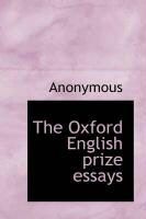 Produktbild: The Oxford English Prize Essays