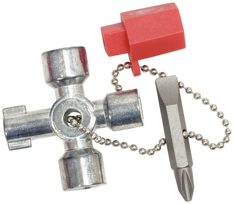 Produktbild: KS Tools 1301010 Mini-Schaltschrankschl&uuml;ssel, 42mm Schaltschrankschl&uuml;ssel Zinkdruckguss 1 St.