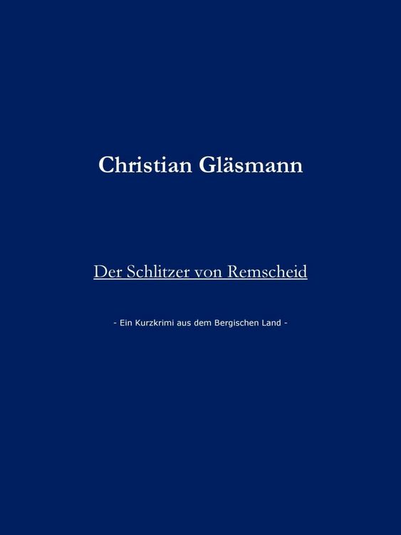 Produktbild: Der Schlitzer von Remscheid