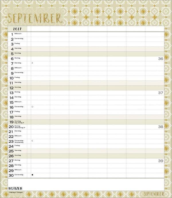 Produktbild: Multiplaner - Time for glamour 2027