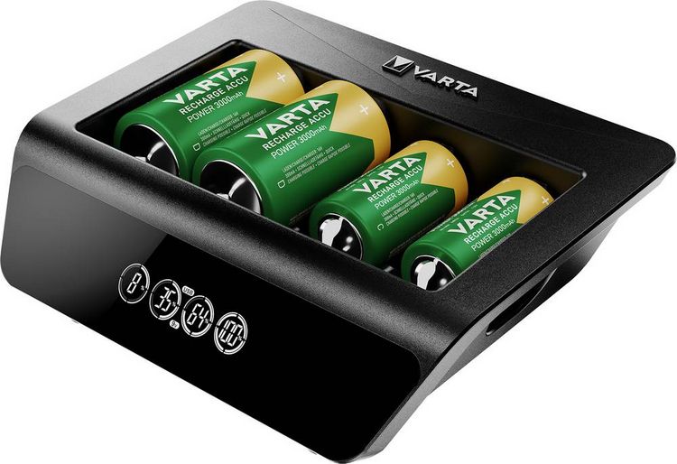 Produktbild: Varta LCD Universal Charger+ Rundzellen-Ladeger&auml;t NiMH Micro (AAA), Mignon (AA), Baby (C), Mono (D), 9 V Block