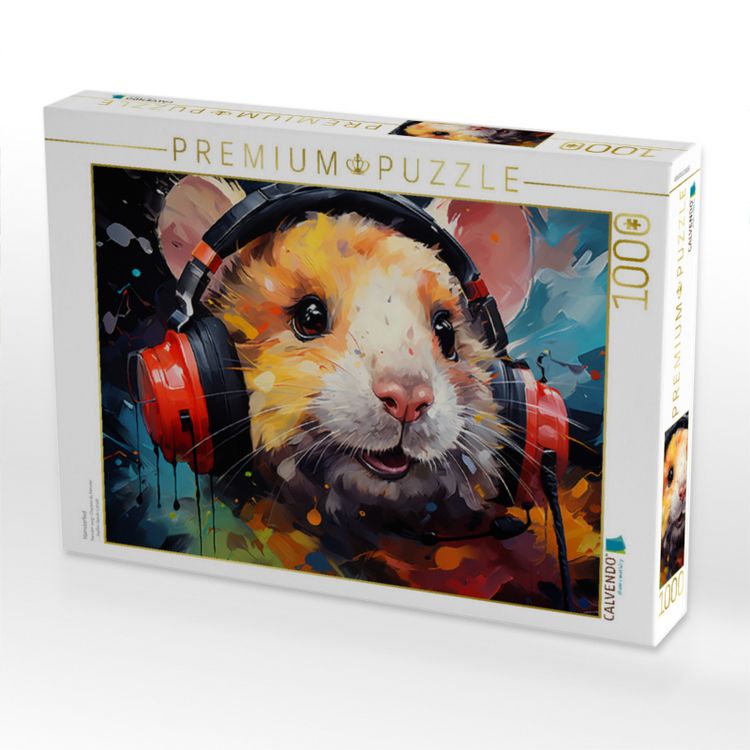 Produktbild: CALVENDO Puzzle Hamsterlied | 1000 Teile Lege-Gr&ouml;&szlig;e 64x48cm Foto-Puzzle f&uuml;r gl&uuml;ckliche Stunden