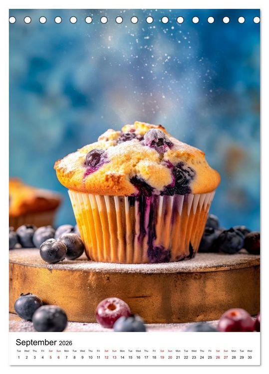 Produktbild: Yummy Bakes (Desk Calendar 2026 DIN A5 portrait), CALVENDO 12 Month DeskCalendar