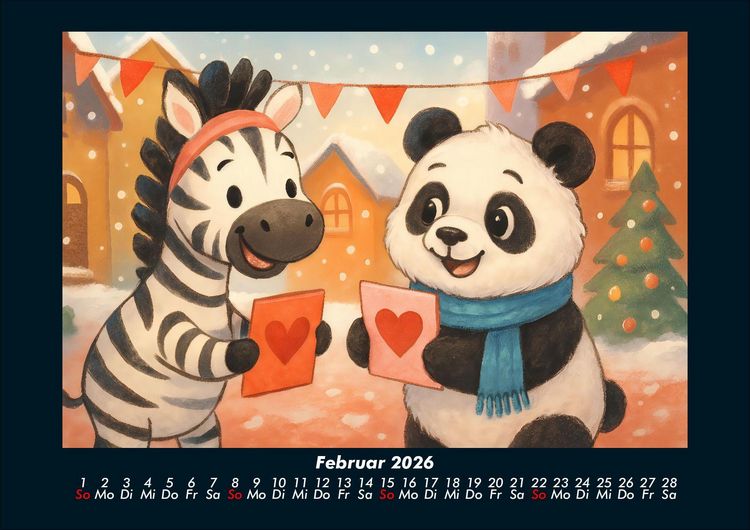 Produktbild: Zara & Pippin - Beste Freunde f&uuml;rs Jahr 2026 Fotokalender DIN A4