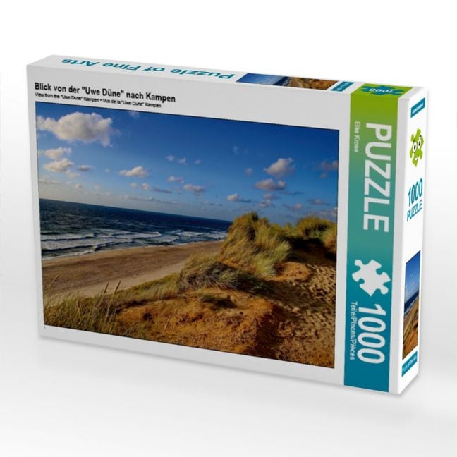 Produktbild: CALVENDO Puzzle Blick von der "Uwe D&uuml;ne" nach Kampen | 1000 Teile Lege-Gr&ouml;&szlig;e 64x48cm Foto-Puzzle f&uuml;r gl&uuml;ckliche Stunden