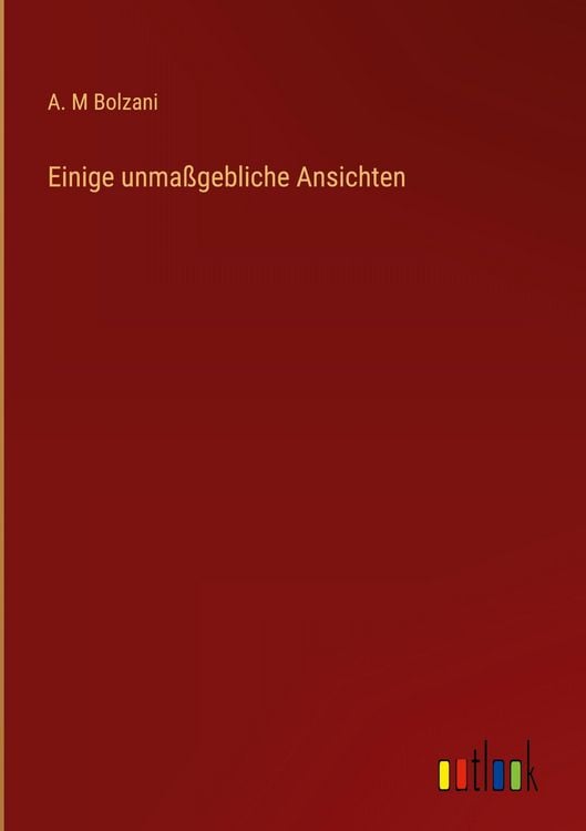 Produktbild: Einige unma&szlig;gebliche Ansichten