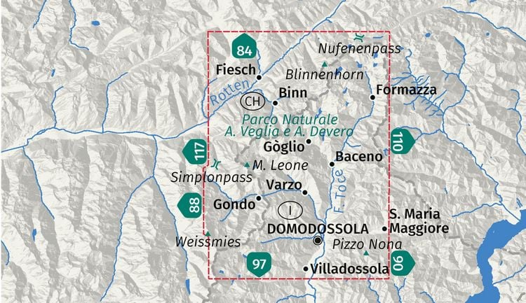 Produktbild: KOMPASS Wanderkarte 89 Parco Naturale Alpe Veglia e Alpe Devero, Valle Antigorio, Val Formazza, Val Divedro, Domodossola 1:50.000