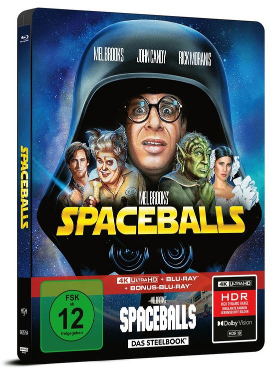 Produktbild: Spaceballs - Mel Brooks&rsquo; verr&uuml;ckte Raumfahrt - Limitiertes 3-Disc-SteelBook&reg; (4K Ultra HD + Blu-ray + Bonus-Blu-ray)