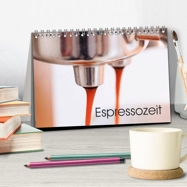 Produktbild: Espressozeit (Tischkalender 2026 DIN A5 quer), CALVENDO Monatskalender