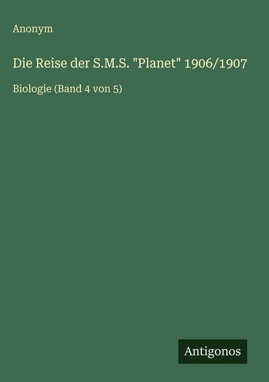 Produktbild: Die Reise der S.M.S. "Planet" 1906/1907