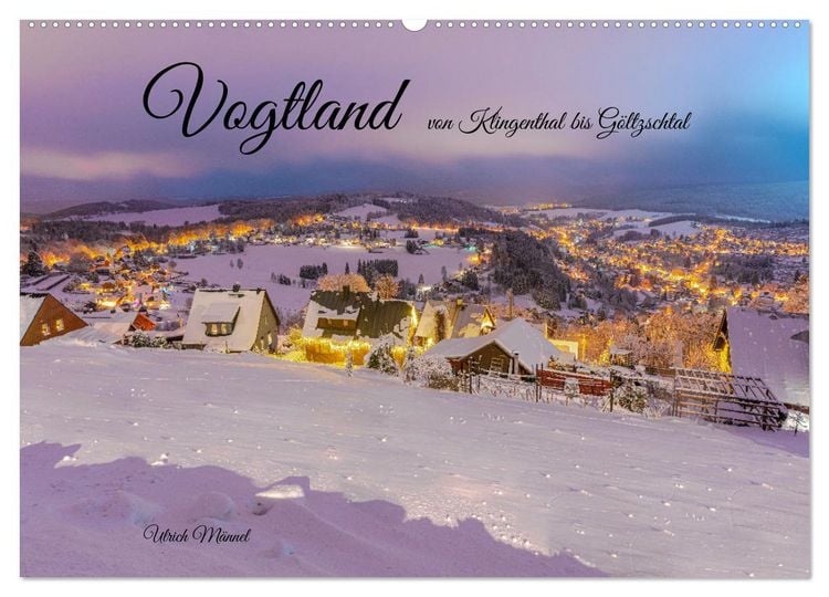 Produktbild: Vogtland - von Klingenthal bis G&ouml;ltzschtal (Wandkalender 2026 DIN A2 quer), CALVENDO Monatskalender