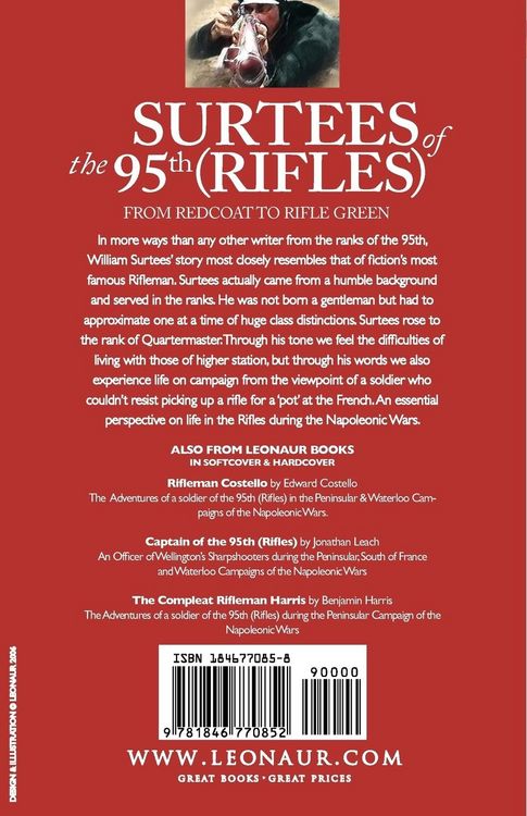 Produktbild: Surtees Of The 95th Rifles - a Soldier Of The 95th (rifles) in The Peninsular Campaign Of The Napoleonic Wars