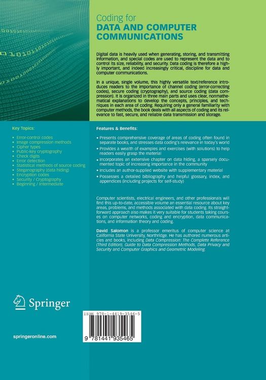 Produktbild: Coding for Data and Computer Communications