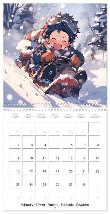 Produktbild: Manga - Time (Wall Calendar 2026 12 &times; 12 Inch) CALVENDO 12 Month Wall Calendar