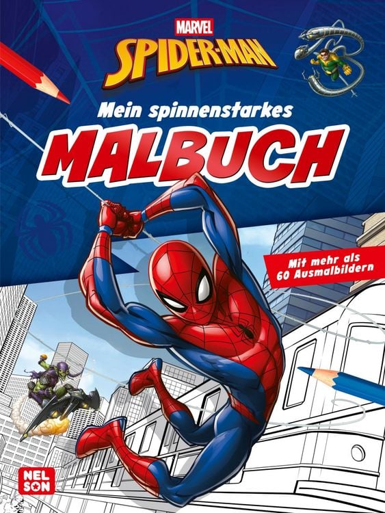 Produktbild: MARVEL Spider-Man: Mein spinnenstarkes Malbuch