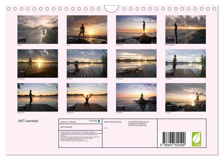 Produktbild: AKT-samkeit (Wandkalender 2026 DIN A4 quer), CALVENDO Monatskalender