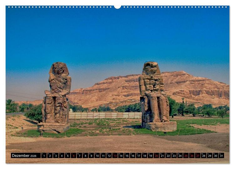 Produktbild: Zwischen Luxor und Qena - antikes &Auml;gypten am Nil (Wandkalender 2026 DIN A2 quer), CALVENDO Monatskalender