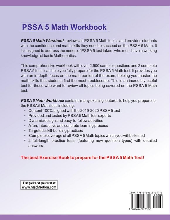 Produktbild: PSSA Math Workbook