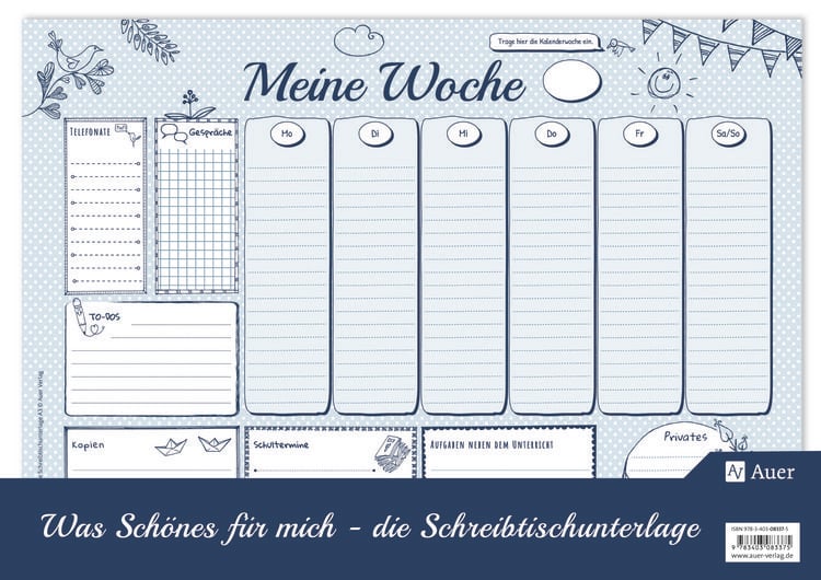 Produktbild: Was Sch&ouml;nes f&uuml;r mich - Schreibtischunterlage A3