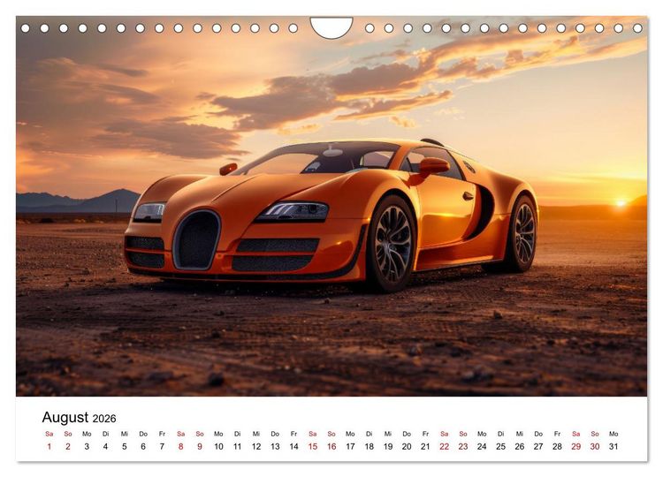 Produktbild: Schnelle Sportwagen (Wandkalender 2026 DIN A4 quer), CALVENDO Monatskalender