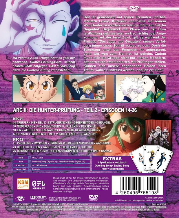 HUNTERxHUNTER - Volume 2: Episode 14-26 - Limited Edition [2 DVDs