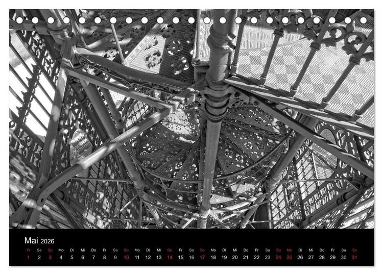 Produktbild: Der Gusseiserne Turm zu L&ouml;bau (Tischkalender 2026 DIN A5 quer), CALVENDO Monatskalender