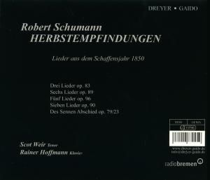 Produktbild: Herbstempfindungen-Lieder op.83/89/90/96/+