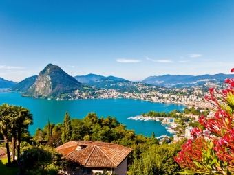 Produktbild: CALVENDO Puzzle Lugano am Luganer See | 1000 Teile Lege-Gr&ouml;&szlig;e 64x48cm Foto-Puzzle f&uuml;r gl&uuml;ckliche Stunden